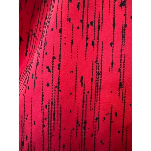 Vintage Red Strapless Cocktail Dress Sz M - Picture 4 of 9